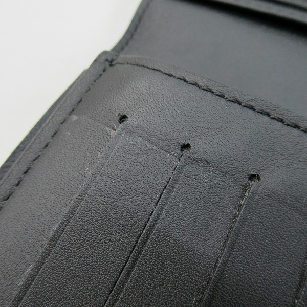 実際に弊社で買取させて頂いたLOUIS VUITTON/ルイヴィトン ダミエ・アンフィニ 二つ折り 財布 ブラックの画像 6枚目