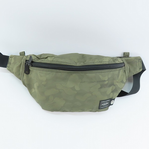 実際に弊社で買取させて頂いたPORTER×A BATHING APE/ポーター×アベイシングエイプ CAMO WAIST POUCH ウエストポーチ/バッグ