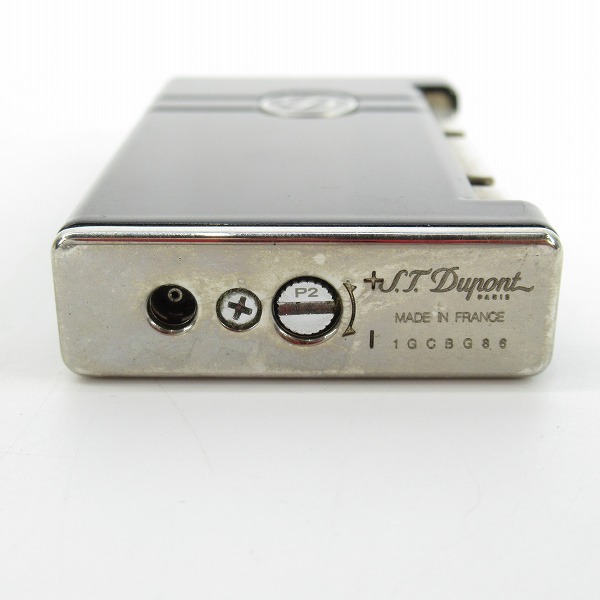 実際に弊社で買取させて頂いたS.T.Dupont/デュポン ガスライター LINE2/ライン2 トーチ パラディウム装飾 ライターの画像 3枚目