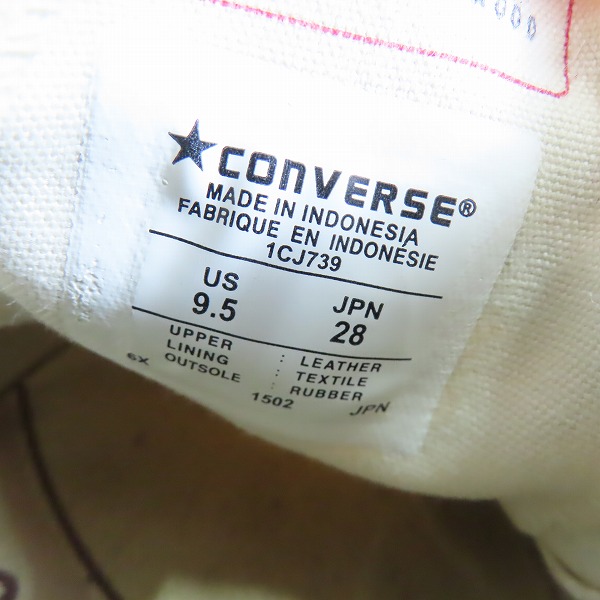 実際に弊社で買取させて頂いたN.HOOLYWOOD×CONVERSE/ミスターハリウッド×コンバース CHUCK TAYLOR チャックテイラー 1CJ739/28 の画像 5枚目