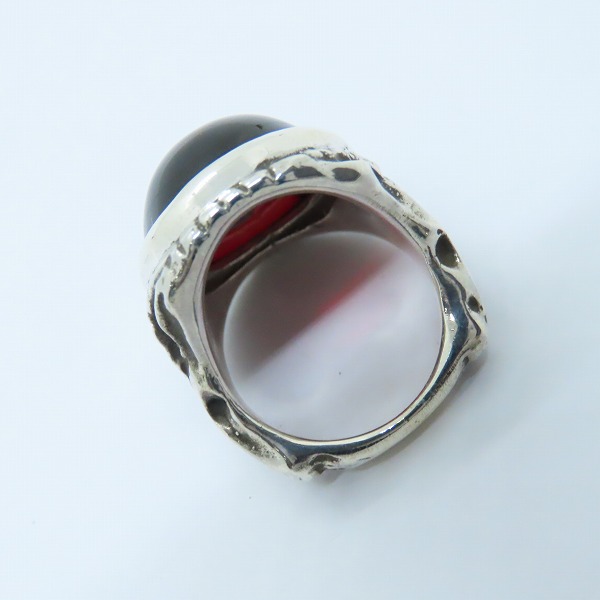 実際に弊社で買取させて頂いたALEX STREETER/アレックスストリーター BAPHOMET RING RED/バフォメット リング レッド/14号の画像 5枚目