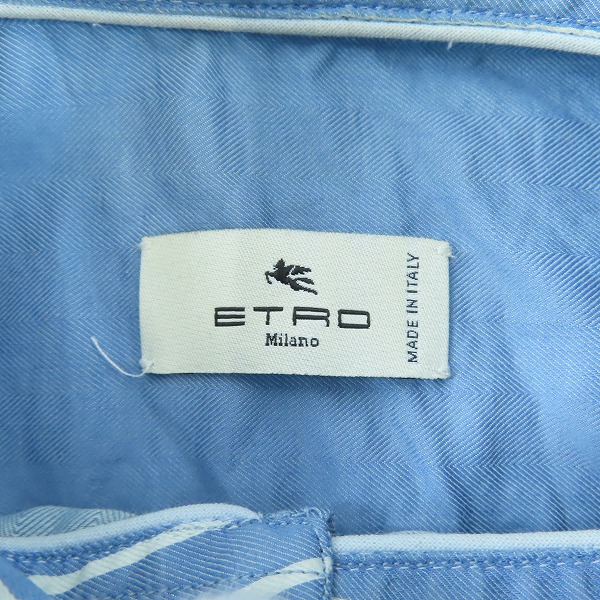 実際に弊社で買取させて頂いたETRO/エトロ 長袖シャツ ストライプ/38の画像 2枚目