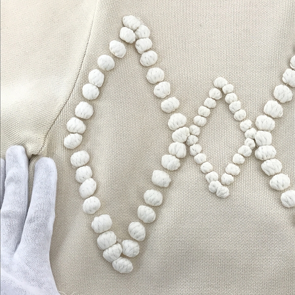 実際に弊社で買取させて頂いたKRIS VAN ASSCHE/クリスヴァンアッシュ ボンボン付きクルーネックニット 151kn103の画像 5枚目