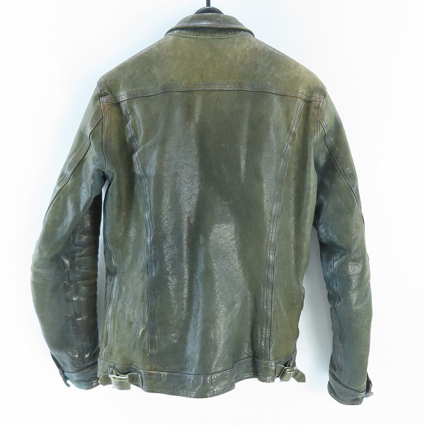 実際に弊社で買取させて頂いたBACKLASH/バックラッシュ ホースハイド/レザージャケット B1367-12/2の画像 1枚目