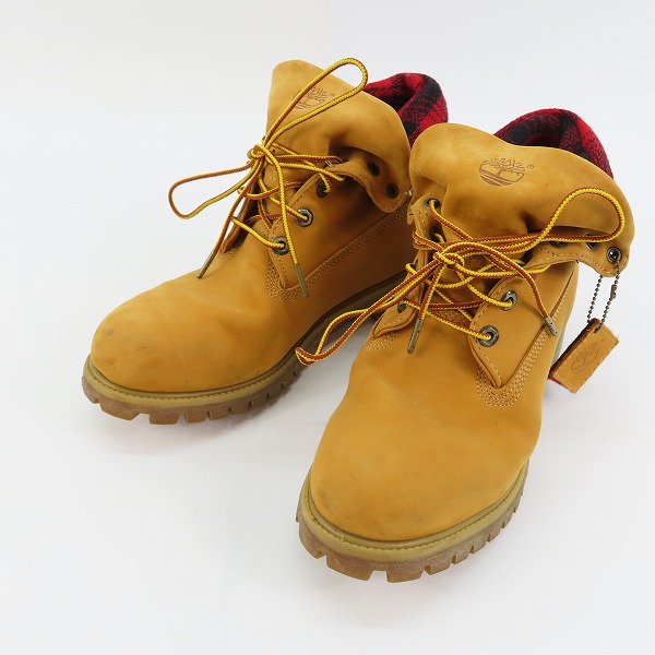 実際に弊社で買取させて頂いたTimberland×WOOLRICH/ティンバーランド×ウールリッチ ロールトップブーツ 36517/10W