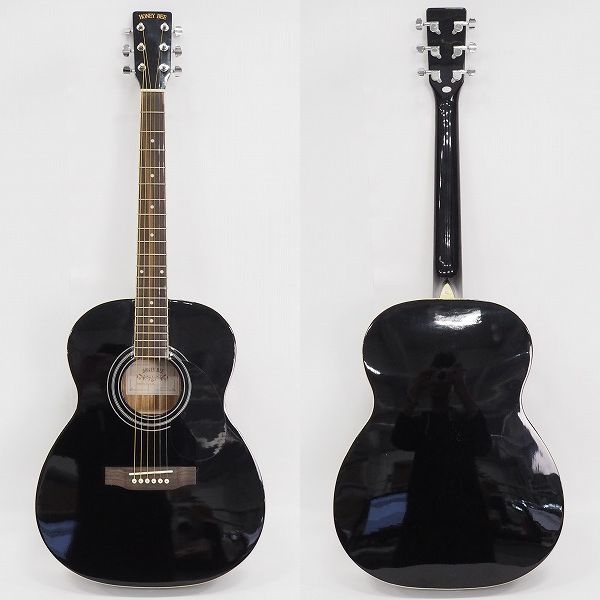 実際に弊社で買取させて頂いた★HONEY BEE/ハニービー F-15/BK アコースティックギター/アコギ ソフトケース付 の画像 1枚目