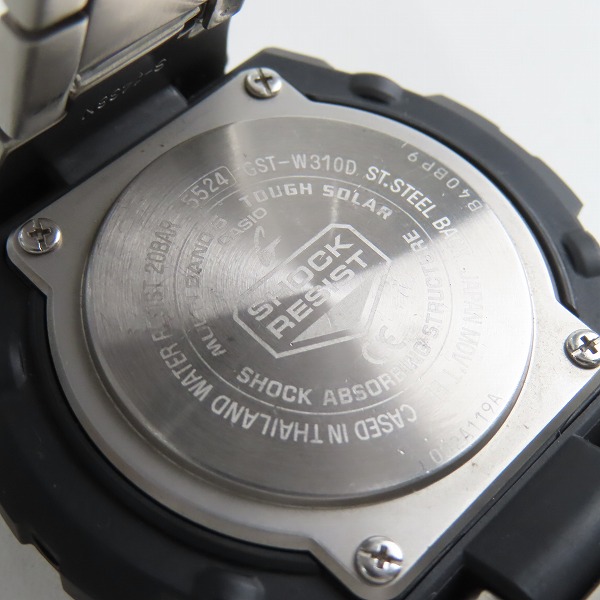 実際に弊社で買取させて頂いたG-SHOCK/Gショック デジアナ MULTI BAND 6 タフソーラー ウォッチ/腕時計 GST-W310D-1AJFの画像 4枚目
