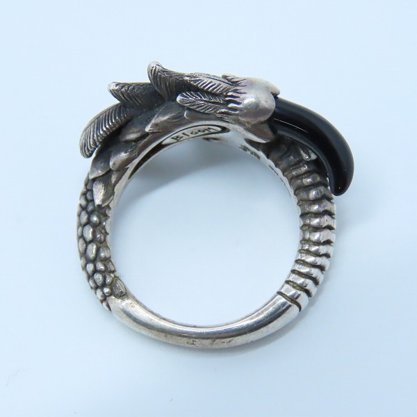 実際に弊社で買取させて頂いた【ギャラ付き】Bloody Mary/ブラッディマリー Revival Collection ブルームリング 開花 wオニキス/ブラックダイヤモンド/11号 の画像 5枚目