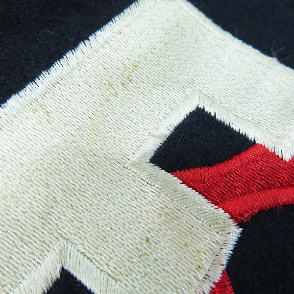 実際に弊社で買取させて頂いたNIKE/ナイキ 90s/ビンテージ  フライトクラブ #23マイケル・ジョーダン 袖レザー切替スタジャン Lの画像 8枚目