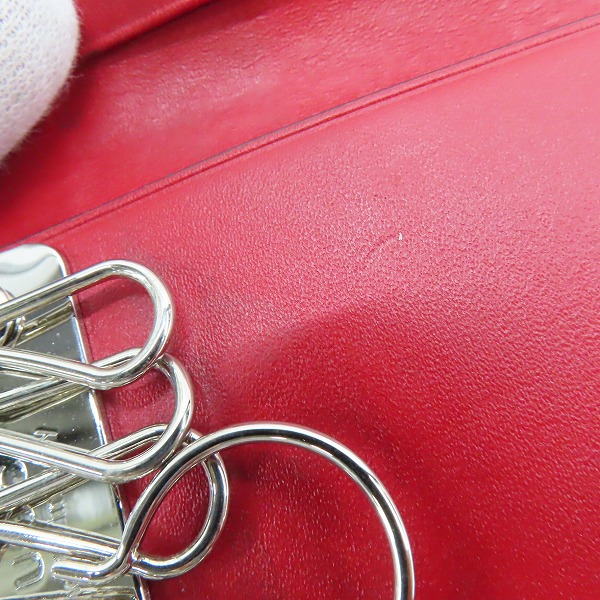 実際に弊社で買取させて頂いたGUCCI/グッチ グッチシマレザー 6連キーケース シェリーライン/ウェブラインの画像 8枚目