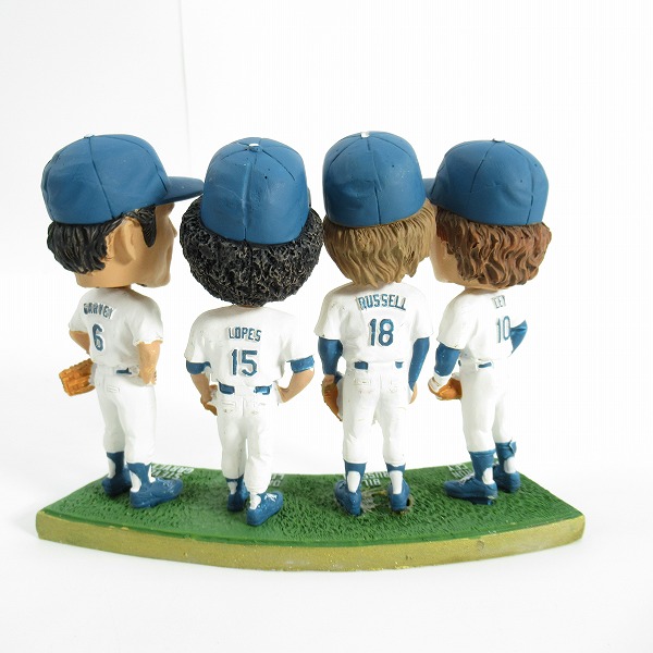 実際に弊社で買取させて頂いたドジャースタジアム 50周年 THE INFIELD ロン・セイ/ラッセル/ロープス/ガービー  ボブルヘッドフィギュア/首振り人形の画像 3枚目