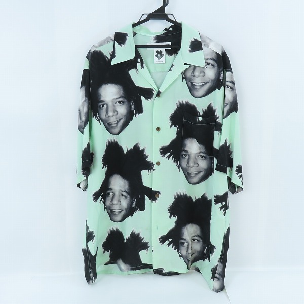 実際に弊社で買取させて頂いたWACKO MARIA×JEAN MICHEL BASQUIAT/ワコマリア×ジャンミシェルバスキア 総柄 半袖シャツ/XXL