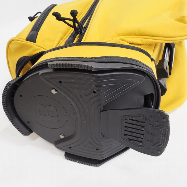 実際に弊社で買取させて頂いたBRIEFING/ブリーフィング CR-9 FD RIP MUSTARD 8.5型 4分割 スタンド式キャディバッグ イエローの画像 7枚目