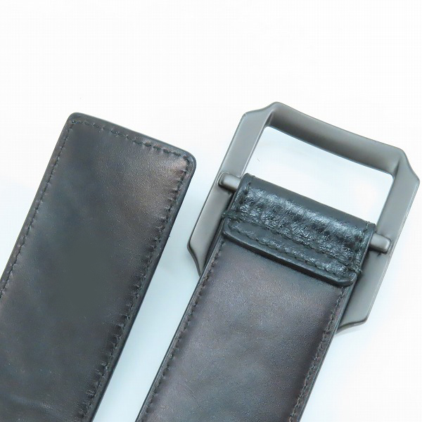 実際に弊社で買取させて頂いたBOTTEGA VENETA/ボッテガヴェネタ イントレチャート レザーベルト 95cm/38inの画像 2枚目