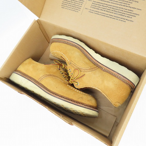実際に弊社で買取させて頂いたRED WING/レッドウィング  スウェード オックスフォード ブーツ 8105/7Dの画像 7枚目