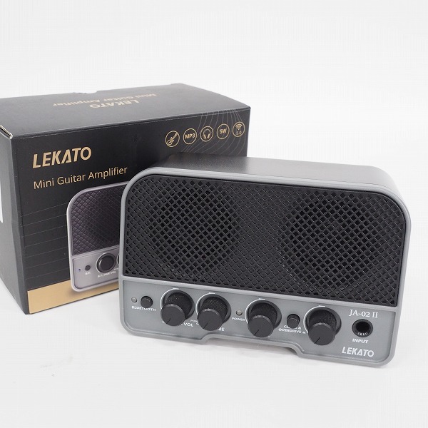 実際に弊社で買取させて頂いた【USBケーブル欠品】LEKATO JA-02 II Bluetooth搭載 5W 充電式ミニギターアンプ/動作確認済