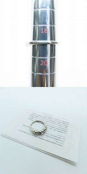 実際に弊社で買取させて頂いた【インボイス】CHROME HEARTS/クロムハーツ BABYCLSC/ ベイビークラシック フローラルクロス リング 19号の画像 8枚目