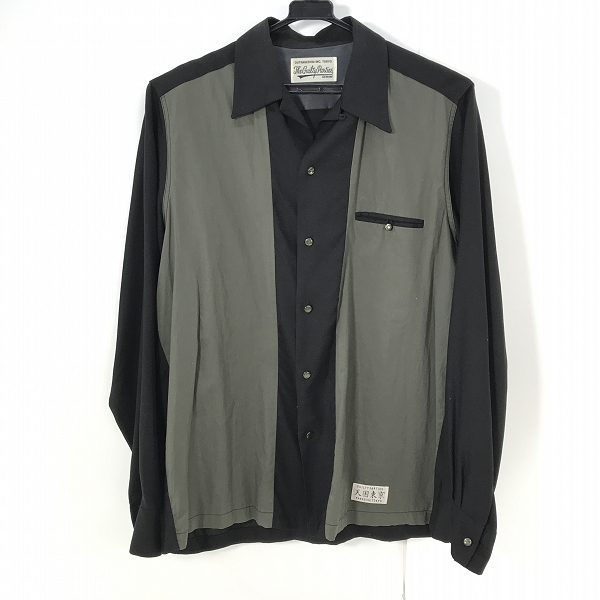 実際に弊社で買取させて頂いたWACKO MARIA/ワコマリア 18AW TWO-TONE 50'S SHIRT/2トーン50'Sシャツ/M