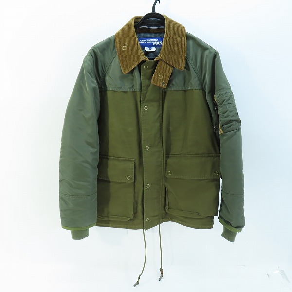 実際に弊社で買取させて頂いたJUNYA WATANABE MAN/ジュンヤワタナベマン AD2019 ma-1 ジャケット WD-J007/S