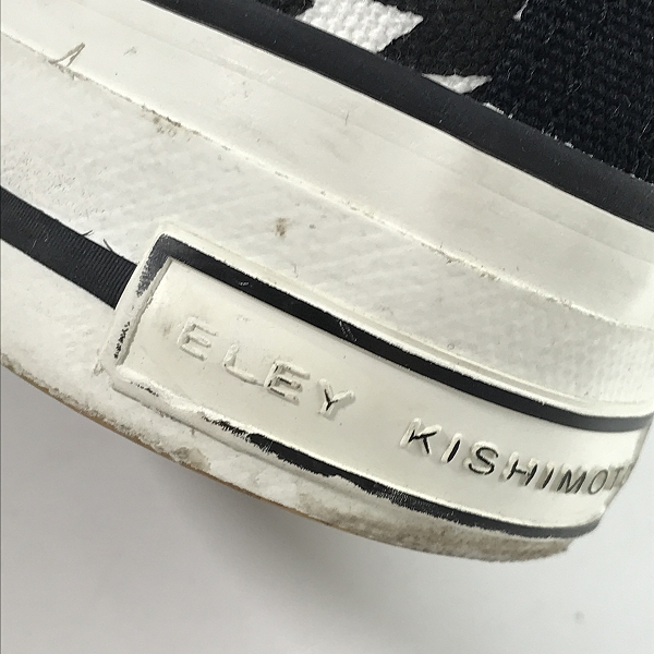 実際に弊社で買取させて頂いたELEY KISHIMOTO/イーリーキシモト 総柄 ハイカット スニーカーシューズ 26 の画像 7枚目