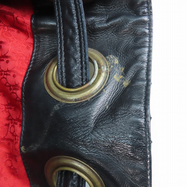 実際に弊社で買取させて頂いたChristian Dior/クリスチャンディオール ナッパレザー ワンショルダーバッグ　の画像 5枚目