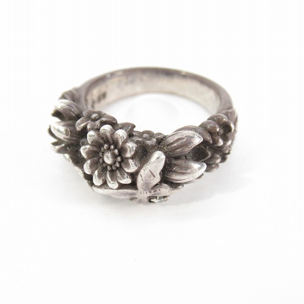 実際に弊社で買取させて頂いたKONRON/コンロン フラワーバタフライリング/9号