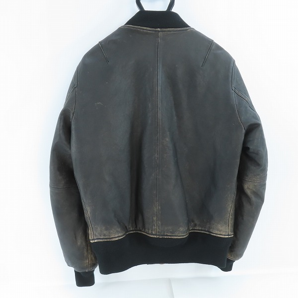 実際に弊社で買取させて頂いたALPHA INDUSTRIES/アルファ インダストリーズ MA-1 シープレザージャケット/ TA1632-082/XLの画像 1枚目