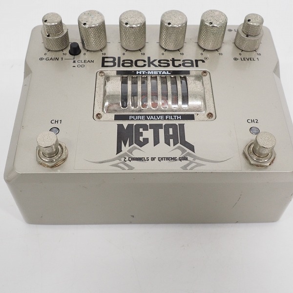 実際に弊社で買取させて頂いた【使用感有り】Blackstar/ブラックスター HT-METAL 真空管 ディストーション エフェクター ACアダプター付/動作確認済の画像 2枚目