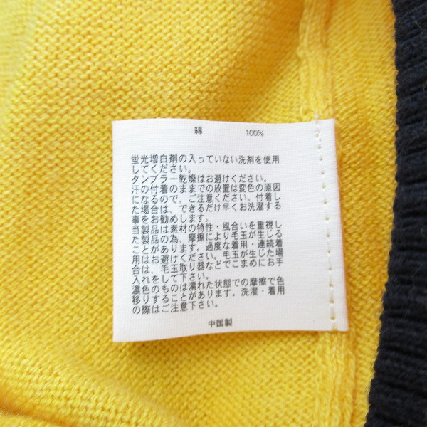 実際に弊社で買取させて頂いたBrooks brothers/ブルックスブラザーズ 長袖ニット イエロー/Lの画像 3枚目