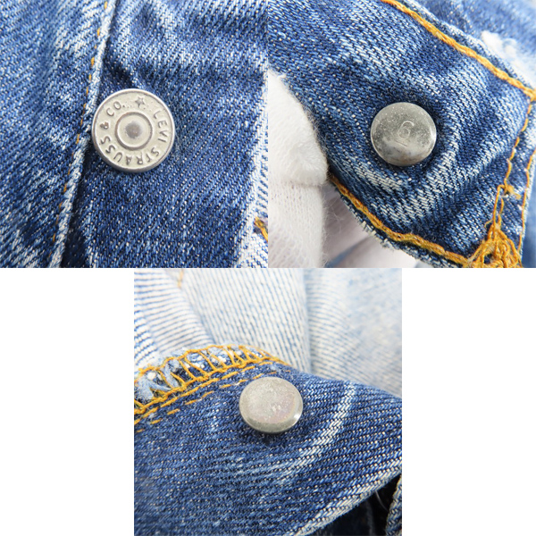 実際に弊社で買取させて頂いた【難有り】Levi's/リーバイス 501 刻印6/点々/ビッグE/足長R ヴィンテージ デニムパンツの画像 6枚目