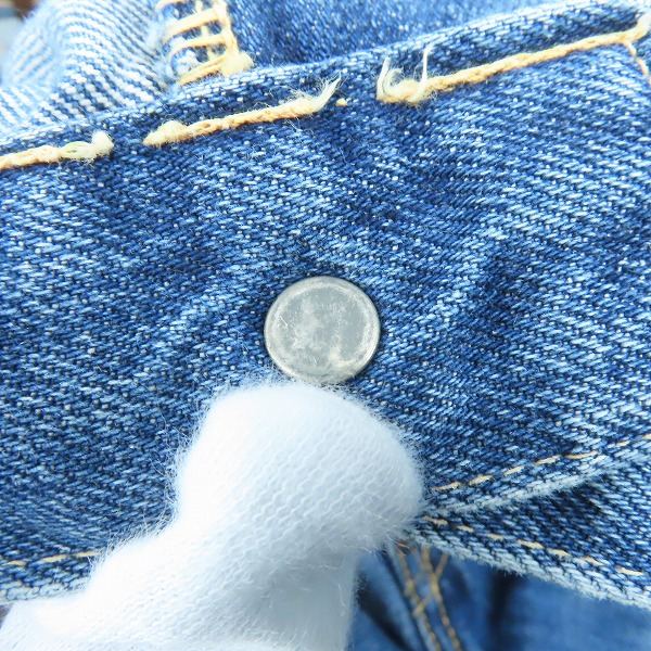 実際に弊社で買取させて頂いたLEVIS/リーバイス ボタン裏刻印無し/片面ビッグE/均等V/隠しリベット デニムパンツ/ジーンズの画像 5枚目
