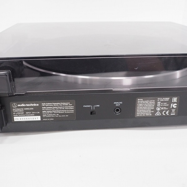 実際に弊社で買取させて頂いた★audio-technica/オーディオテクニカ AT-LP60XBT レコードプレーヤー ベルトドライブ Bluetooth搭載【通電確認済】の画像 6枚目