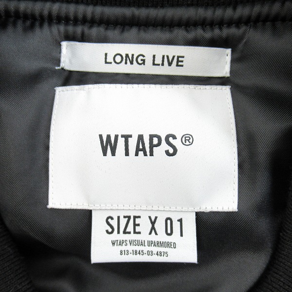 実際に弊社で買取させて頂いた【未使用】WTAPS/ダブルタップス 21AW YT13 シンセティックレザージャケット 212BRDT-JKM05/1の画像 2枚目