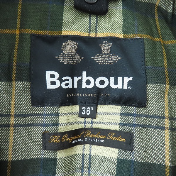 実際に弊社で買取させて頂いたBarbour/バブアー ポリエステル コーデュロイ 切替 ジャケット 232MCA0458/36の画像 2枚目