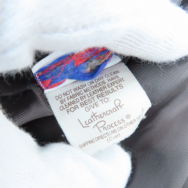 実際に弊社で買取させて頂いたSchott/ショット レザー ダブル Pコート/XXLの画像 3枚目