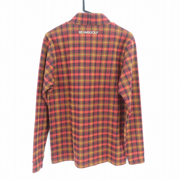 実際に弊社で買取させて頂いた【未使用】 BEAMS GOLF ORANGE LABEL/ビームスゴルフ モックタートルネックシャツ ORANGE  82-14-0040-437/Mの画像 1枚目