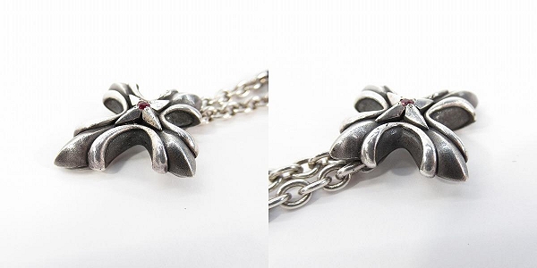 実際に弊社で買取させて頂いたBloody Mary/ブラッディマリー クリスマス限定 ルビー付クロスネックレス の画像 2枚目