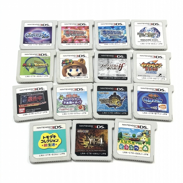 実際に弊社で買取させて頂いた【おまとめ】任天堂/Nintendo ニンテンドー 3DS ソフト ポケモン/ポケットモンスタームーン/オメガルビー/マリオ3Dランド 等