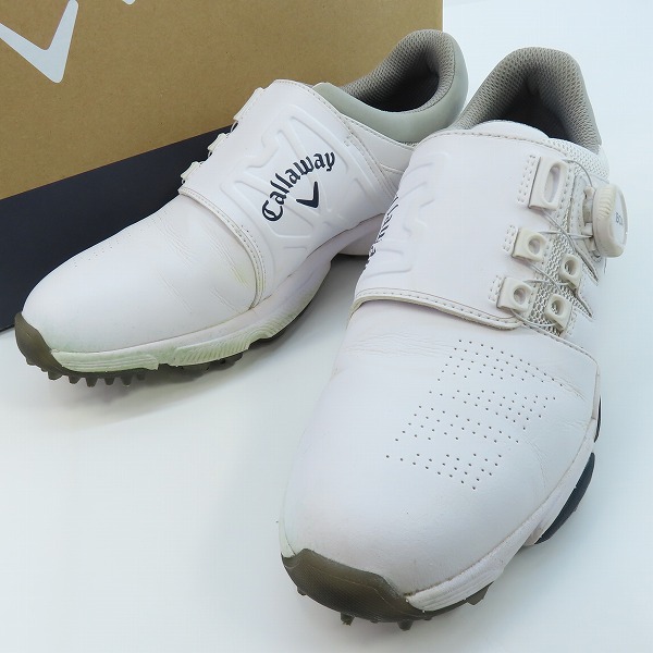 実際に弊社で買取させて頂いたCallaway/キャロウェイ HYPER CHEV BOA 18/ハイパーシェブボア ゴルフシューズ 247-8983501/26