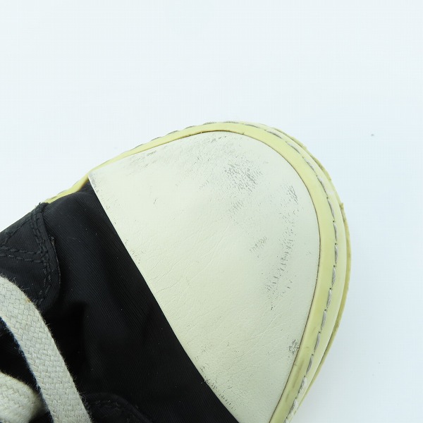 実際に弊社で買取させて頂いたRICK OWENS DRKSHDWリックオウエンスダークシャドウ 16SS RAMONES/ラモーンズ スニーカー ナイロン DU16S1800/40.5の画像 8枚目