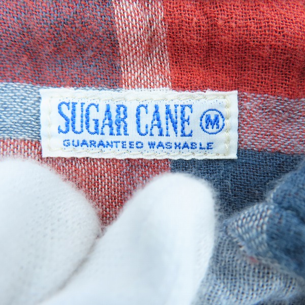実際に弊社で買取させて頂いたSUGAR CANE/シュガーケーン チェック柄 長袖シャツ Mの画像 2枚目