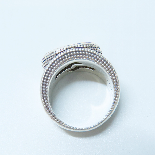 実際に弊社で買取させて頂いたGUCCI/グッチ インターロッキングG ワイド シルバーリング/指輪 479229 J8400 8106/11号の画像 5枚目