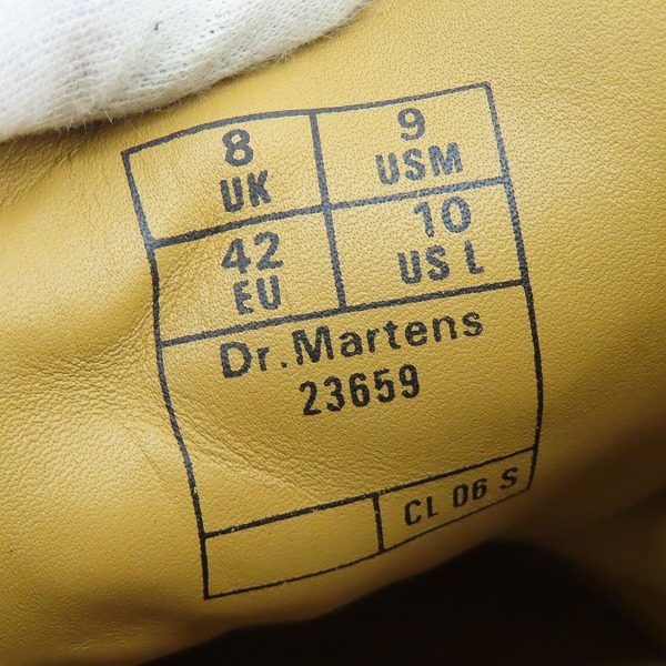 実際に弊社で買取させて頂いたDr.Martens × Engineered Garments/ドクターマーチン×エンジニアードガーメンツ CHURCH コンビレザー ブーツ 23659001/UK8の画像 5枚目