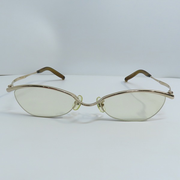 実際に弊社で買取させて頂いた999.9/フォーナインズ TITANIUM/チタン ハーフリム 度入り メガネフレーム/アイウェア S-206T