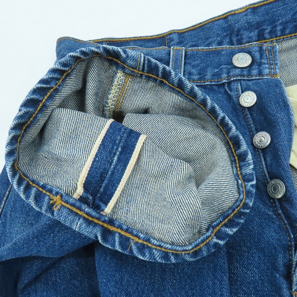 実際に弊社で買取させて頂いたLEVI'S/リーバイス 501XX 刻印555 バレンシア工場製 ビッグE デニムパンツ 紙パッチ/32×36の画像 2枚目