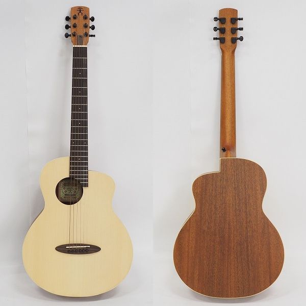 実際に弊社で買取させて頂いた★aNueNue Guitar/アヌエヌエ  Bird M1 ミニアコースティックギター/アコギ ギグケース付の画像 1枚目