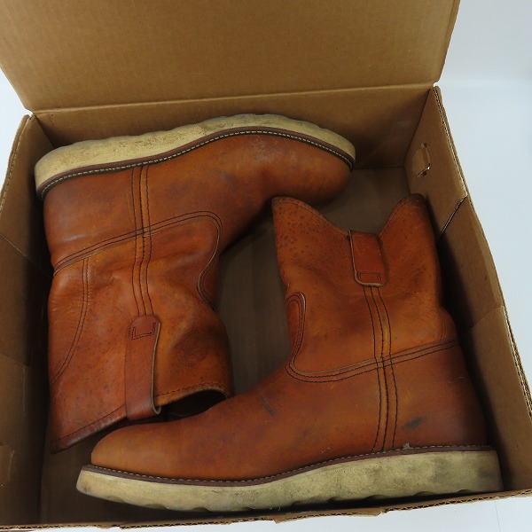 実際に弊社で買取させて頂いたRED WING/レッドウィング 90年代 ペコスブーツ 旧犬タグ 866 /8Eの画像 8枚目