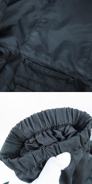 実際に弊社で買取させて頂いた【JPタグ】PRADA/プラダ 三角ロゴ ナイロンフーディジャケット 2018 SGB436/46の画像 9枚目