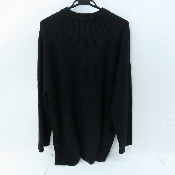 実際に弊社で買取させて頂いたHARE/ハレ セーター ボタンデザイン ブラック HA020025MW/Fの画像 1枚目