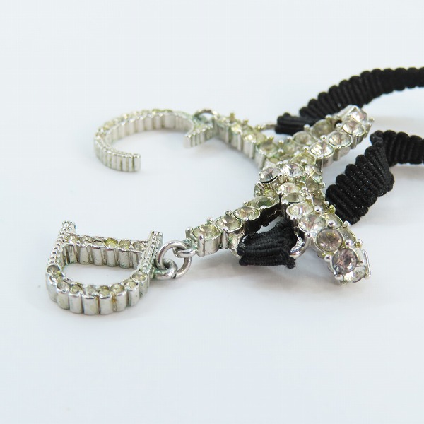 実際に弊社で買取させて頂いたChristian Dior/クリスチャンディオール リボン/ロゴ チョーカーネックレス の画像 3枚目